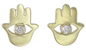 0.05ct tw Hamsa Diamond Stud Earrings