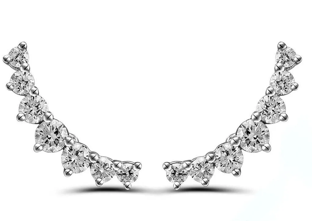 0.49ctw Ladies Climber Diamond Earring
