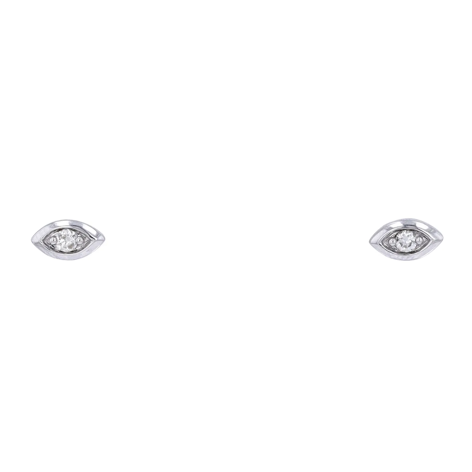 10K Diamond Stackable Marquise Shaped Studs<p><strong>More Colors Available</p></strong>