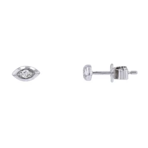 10K Diamond Stackable Marquise Shaped Studs<p><strong>More Colors Available</p></strong>