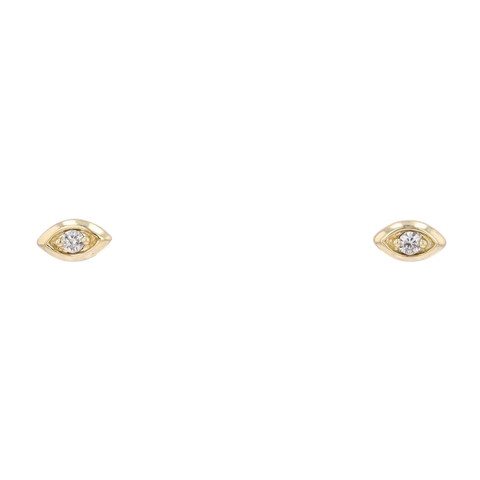 10K Diamond Stackable Marquise Shaped Studs<p><strong>More Colors Available</p></strong>
