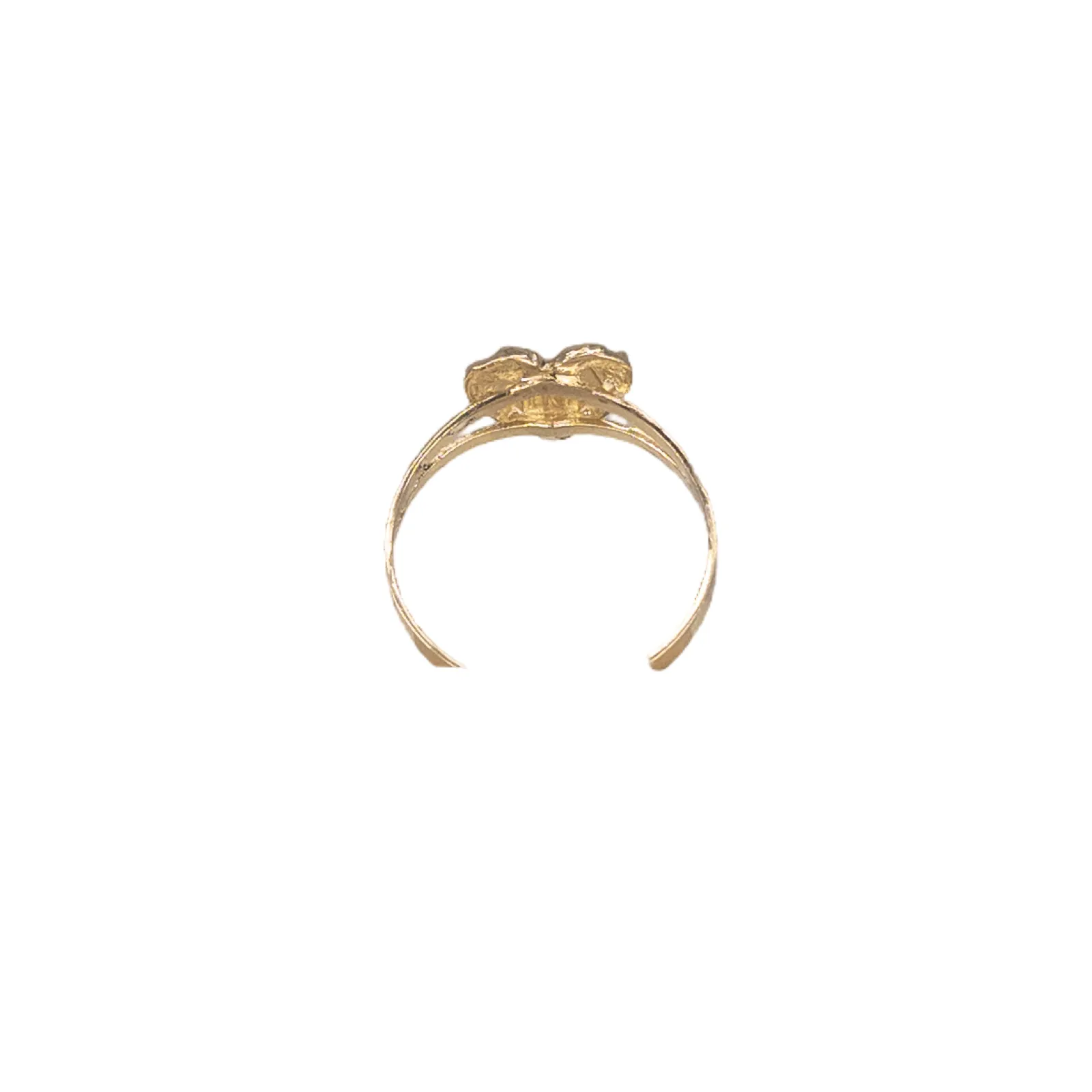 10KT Gold Heart Nugget Ring: Mini