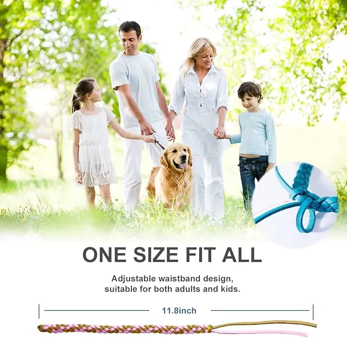 12 Pack Mosquito Repellent Bracelets, Solid Color Individually Wrapped Leather Insect & Bug Repellent Wrist Bands for Kids & Adults Outdoor Camping Fishing Traveling