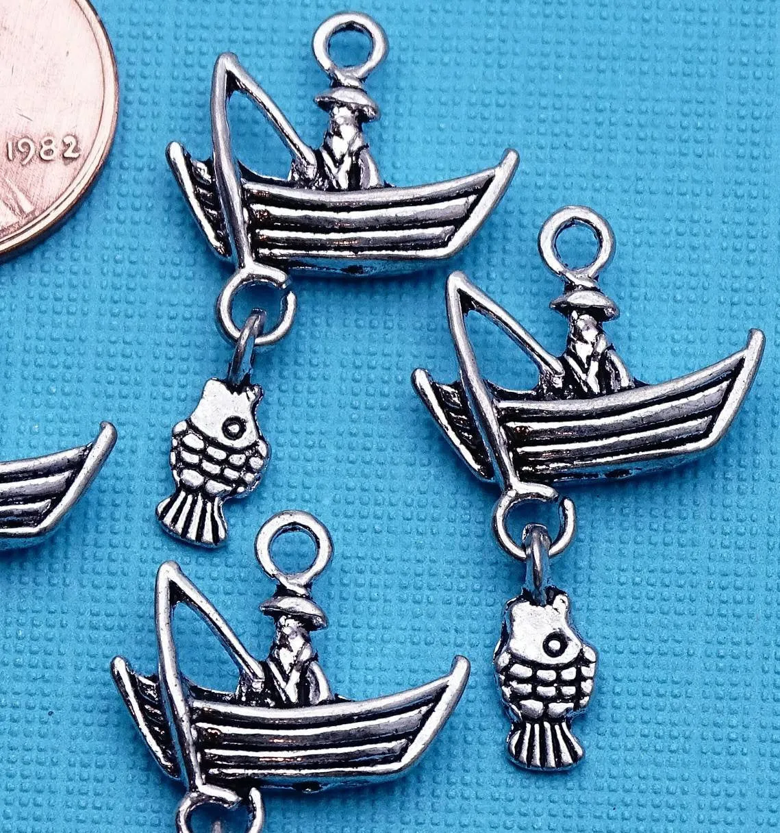 12 pc Boat charm, fishing, fishing charm, boat, charm, Charms, wholesale charm, alloy charm