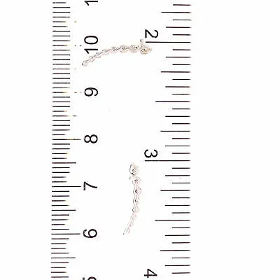 14K Diamond Climber Earrings White Gold