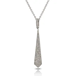 14K Pave Diamond Spear Charm Pendant MP23757