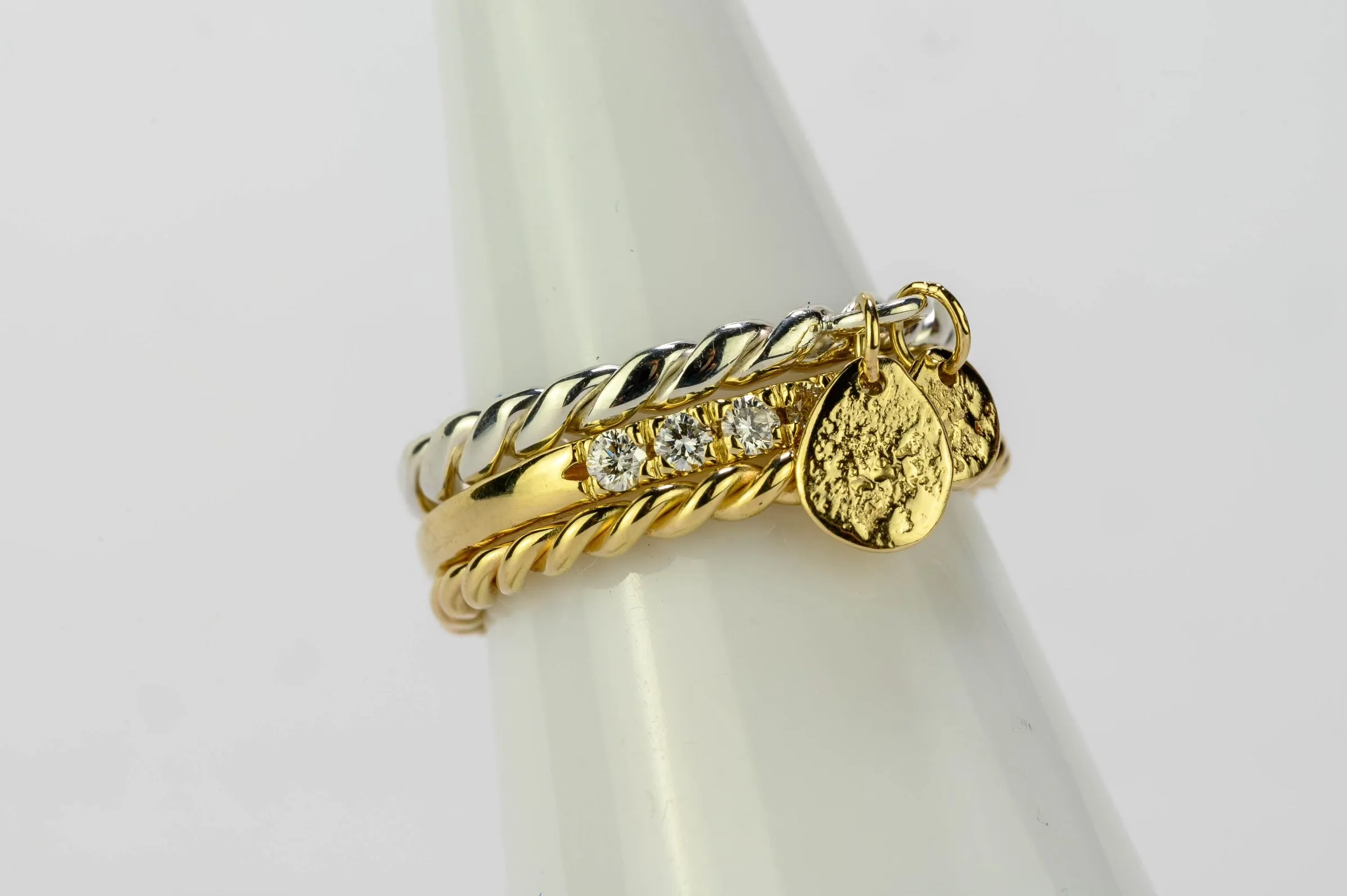 14k Twisted Cable Band