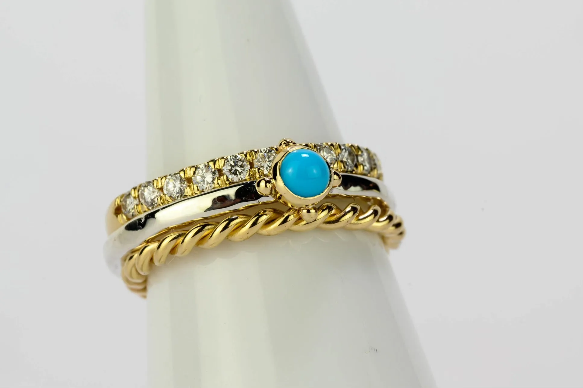 14k Twisted Cable Band