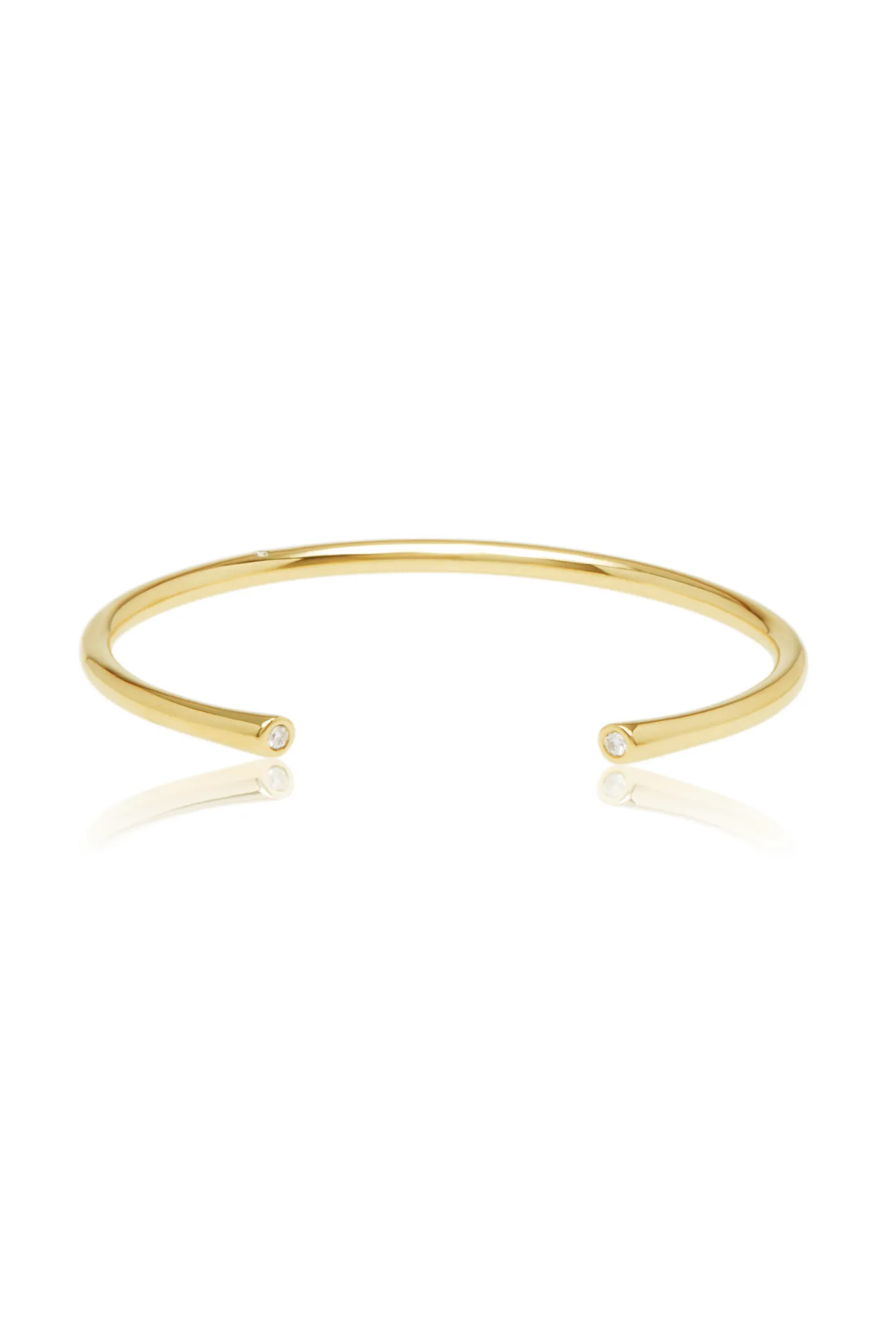 14k Yellow Gold & Diamonds Coil Cuff, 3mm w/ Hidden Diamonds Cuff Bracelet