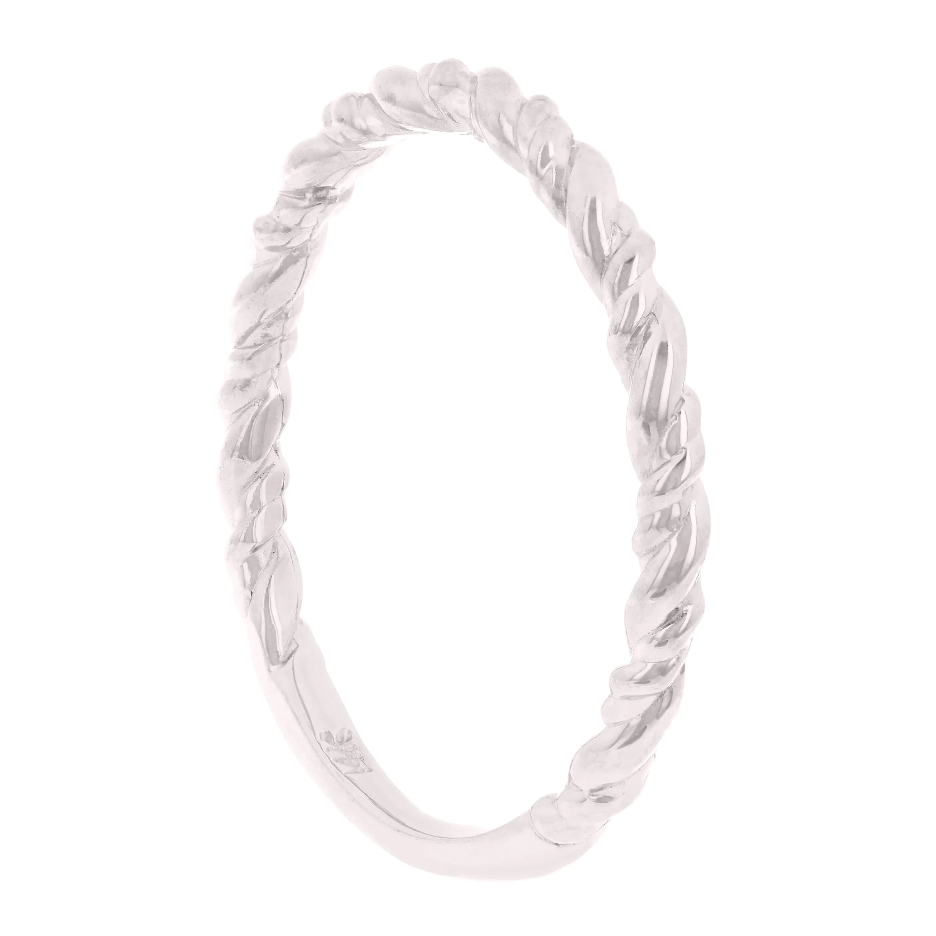 14k Yellow Gold Twisted Rope Stackable Ring 1.6 grams Size 6.75