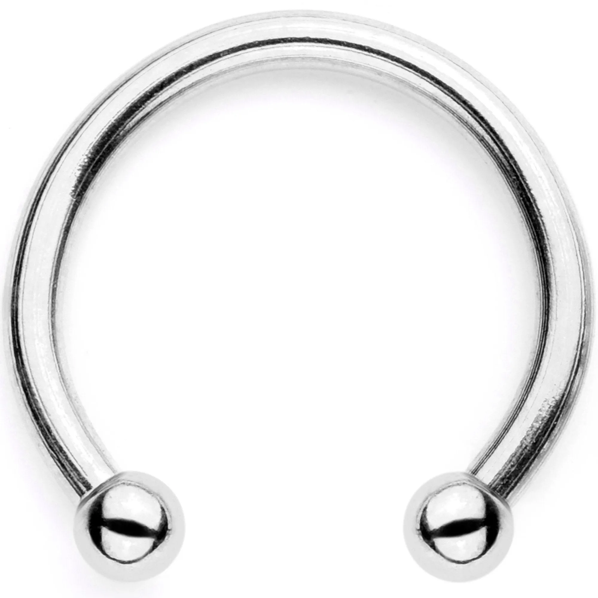 16 Gauge Teal Faux Opal Twisted Horseshoe Clip On Fake Septum Ring Set