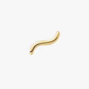 18K Gold Stackable Wave Essentials Stud Earring