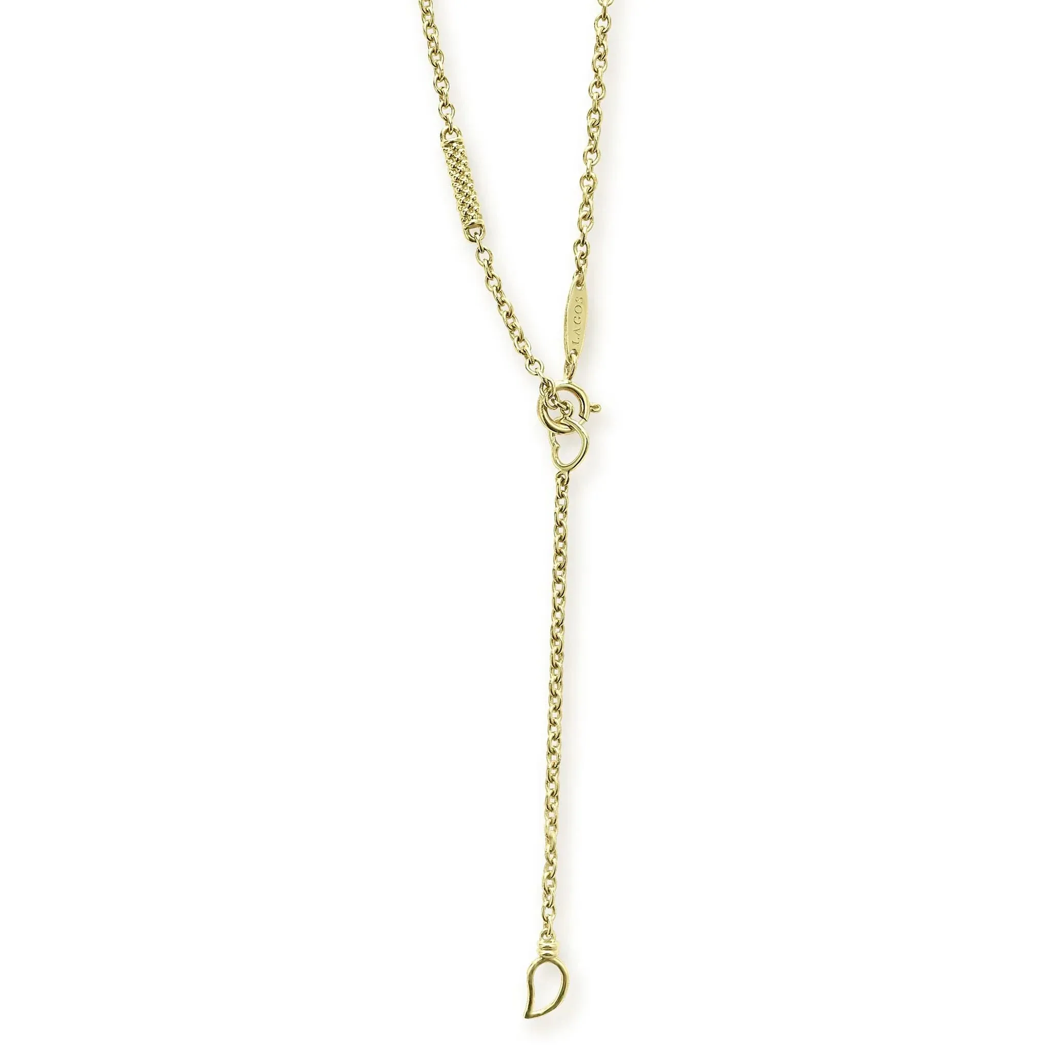18K Gold Superfine Station Chain Necklace