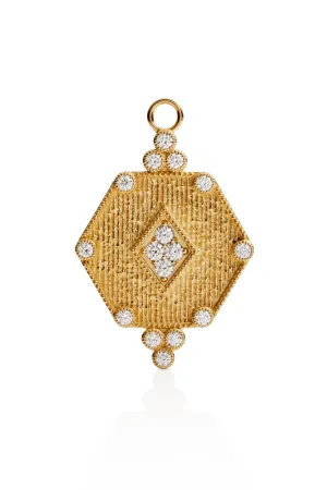 18KY Power Shield Pendant XL