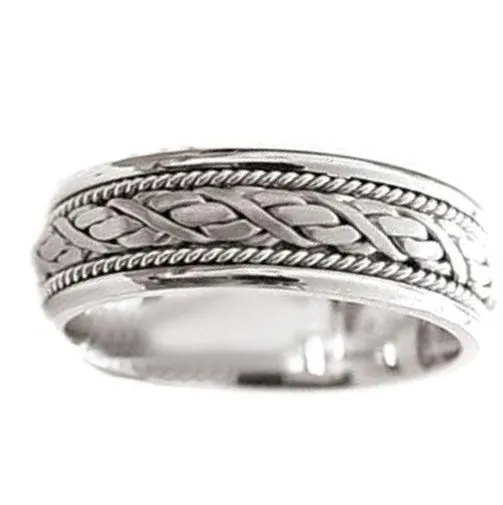 6 Strand Hand Braided Ring Band