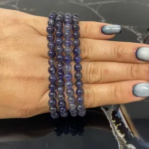 6mm Iolite Bracelet- 1 bracelet