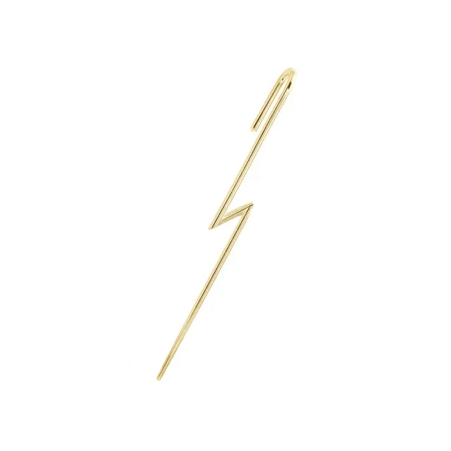 925 Silver Zircon Stud Earrings For Women Ear Bone Climber Clip Diagonal Piercing Chain Pin Ear Wrap Crawler Hook Earring