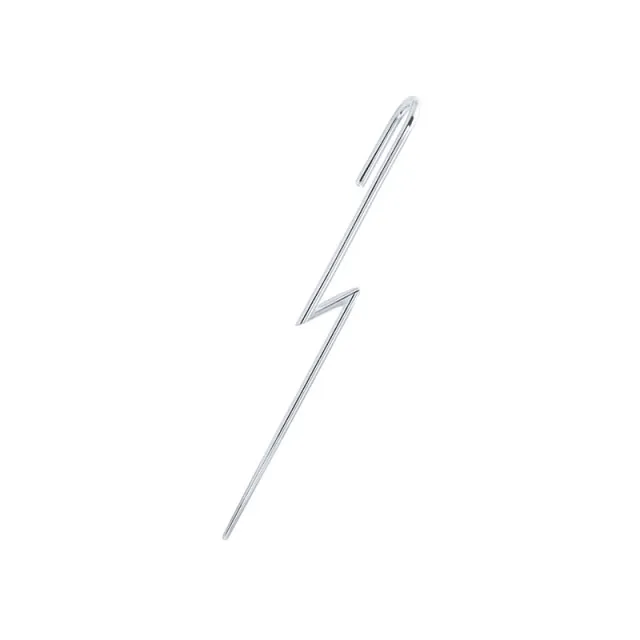 925 Silver Zircon Stud Earrings For Women Ear Bone Climber Clip Diagonal Piercing Chain Pin Ear Wrap Crawler Hook Earring
