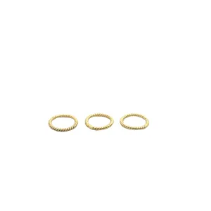 A Strand of Closed Twisted Round Jump Rings /Decorative rings Available in 3 Colors- Gold Finish & Silver Plated.Gunmetal Size: 6mm, 8mm, 10mm, 12mm