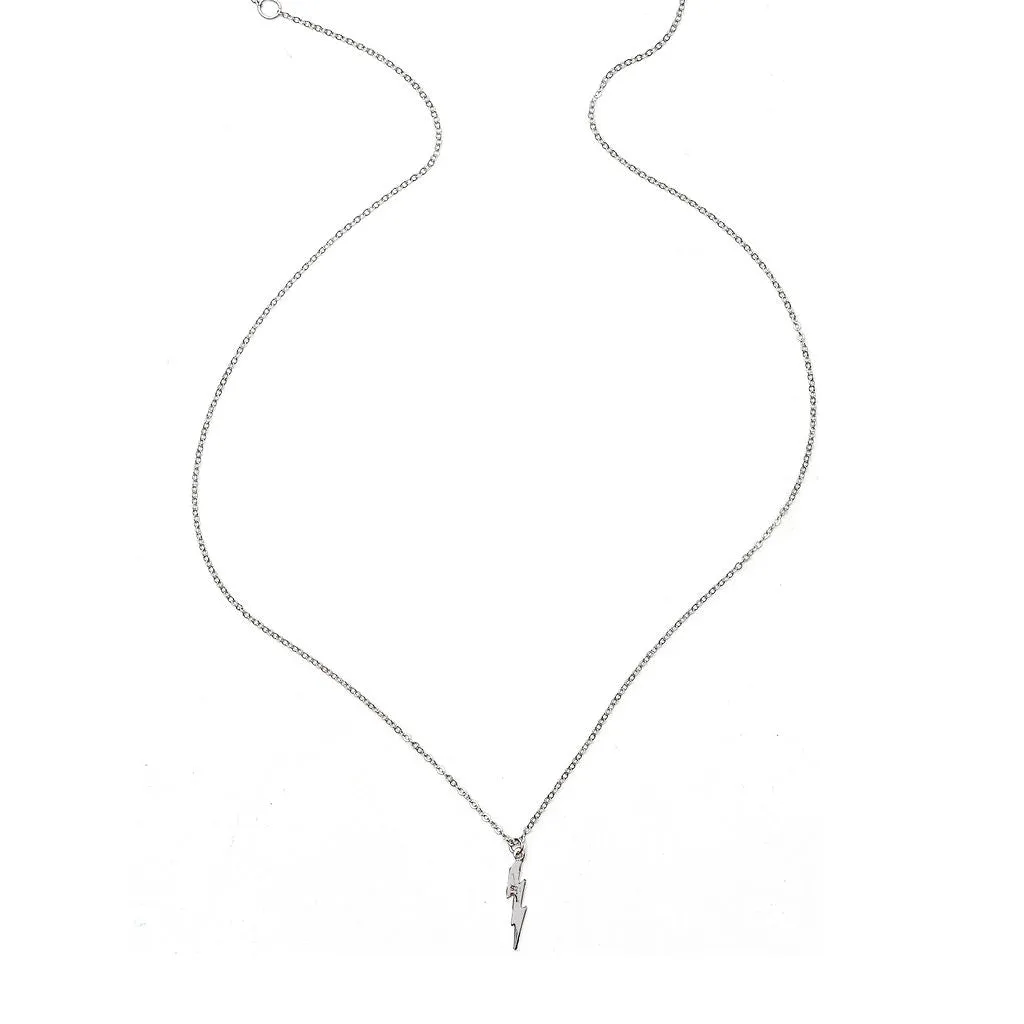 Abstract Lighting Bolt Necklace