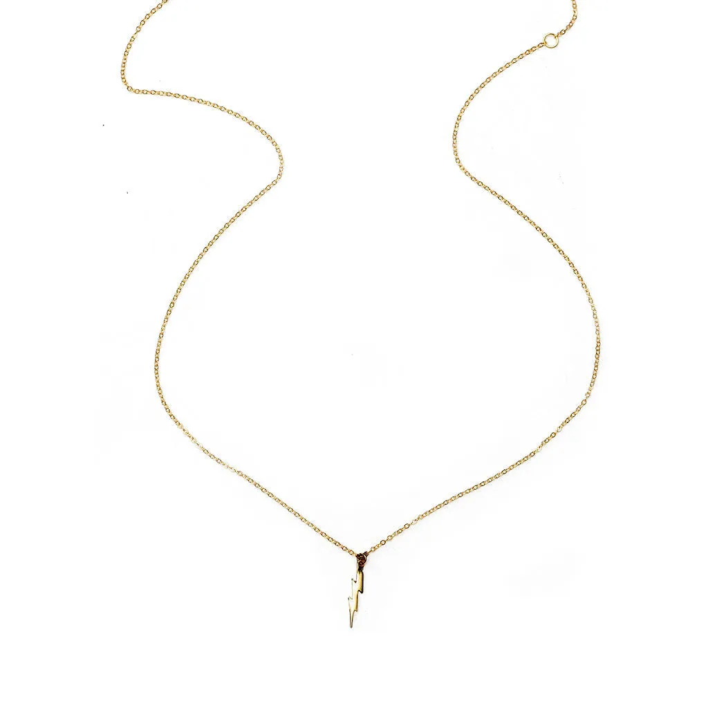 Abstract Lighting Bolt Necklace