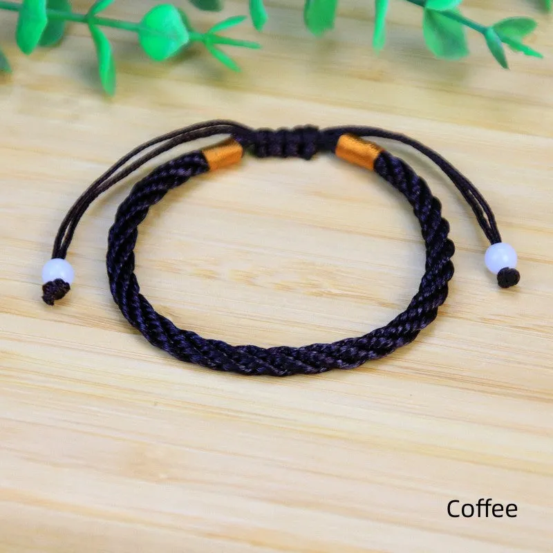 Adjustable Red String Bracelet Lucky Bangle Women Men Jewelry