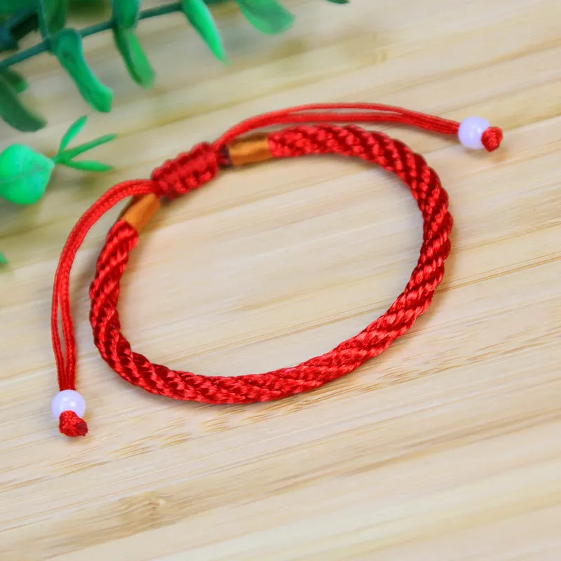Adjustable Red String Bracelet Lucky Bangle Women Men Jewelry