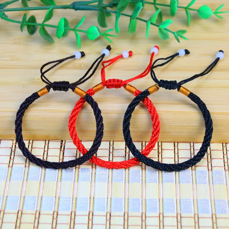 Adjustable Red String Bracelet Lucky Bangle Women Men Jewelry