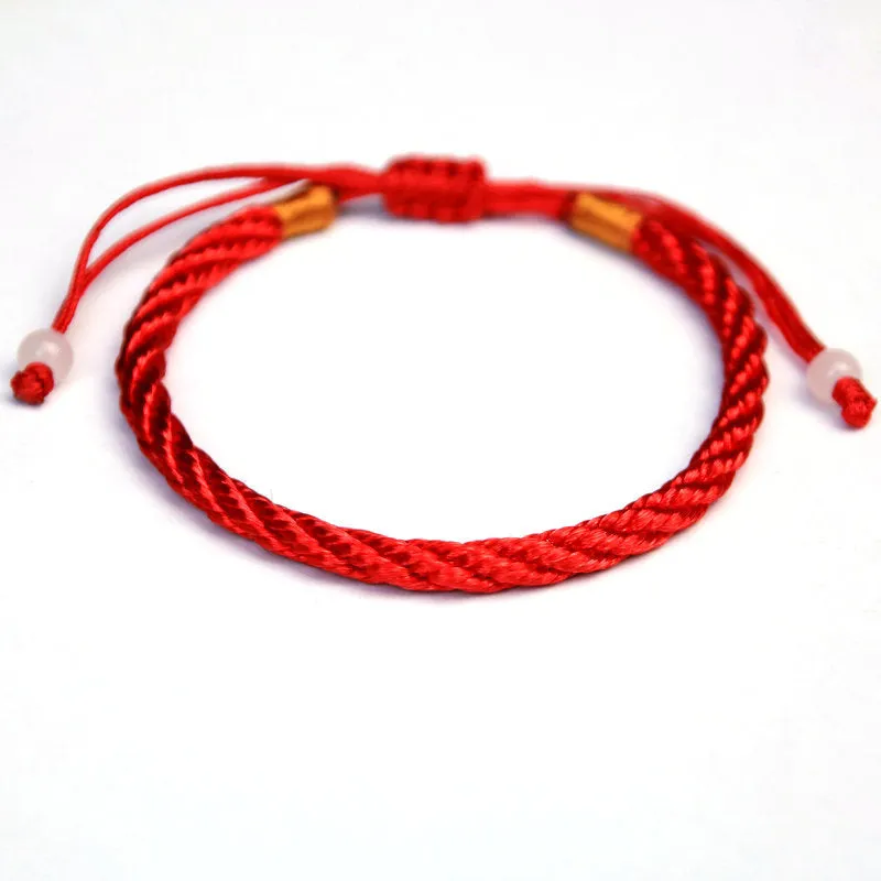 Adjustable Red String Bracelet Lucky Bangle Women Men Jewelry