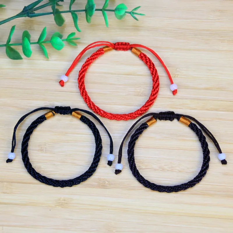 Adjustable Red String Bracelet Lucky Bangle Women Men Jewelry