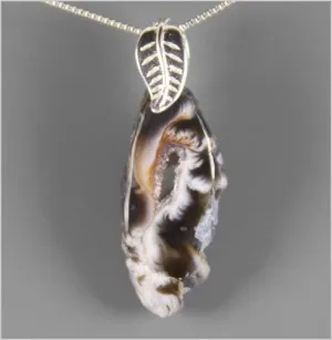 Agate Geode Slice Pendant