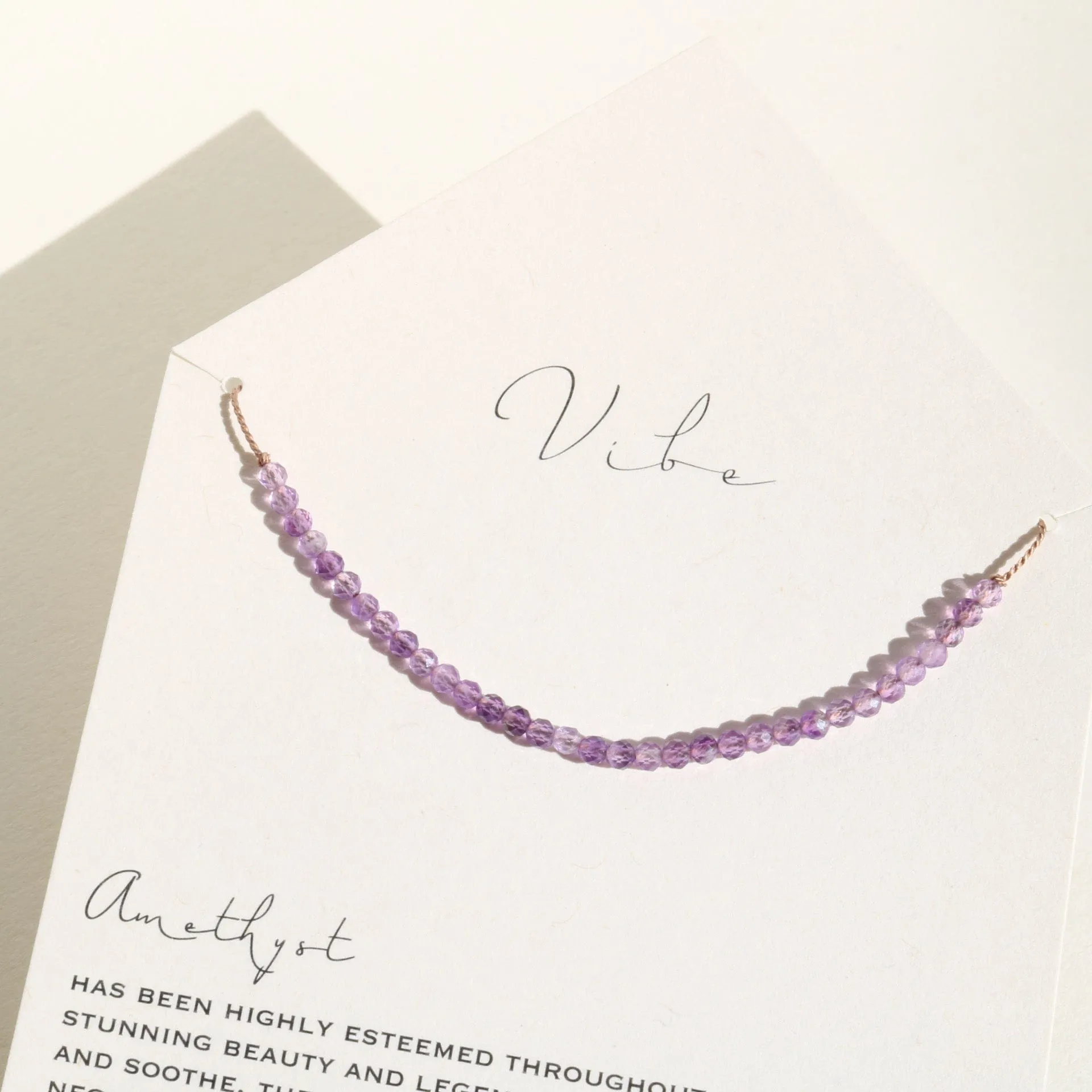 AMETHYST BEADED