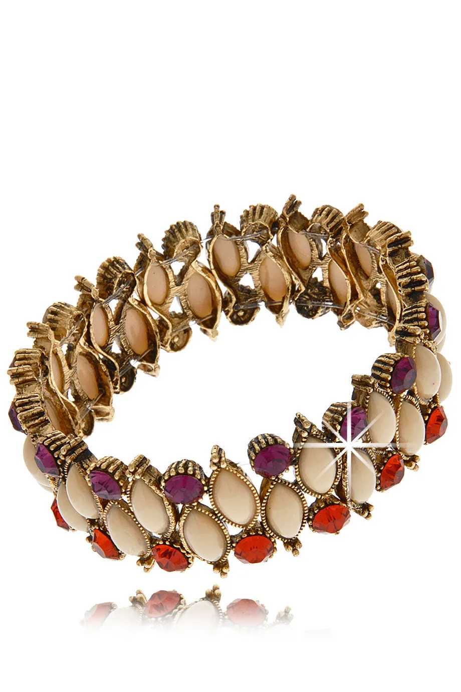 ANDREA MADER ASTARTE Crystal Stone Bracelet