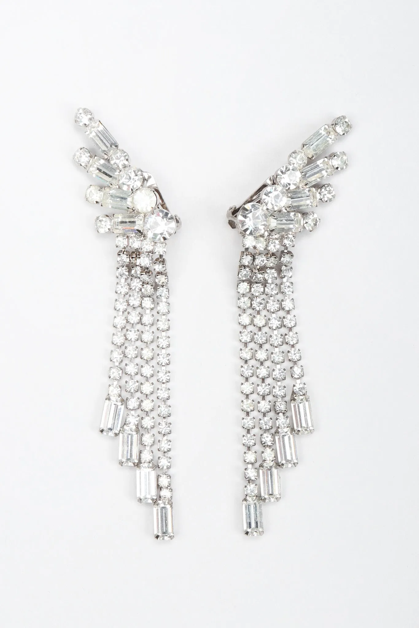 Angel Wing Fringe Ear Climbers