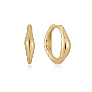 Ania Haie Wave Huggie Hoop Earrings