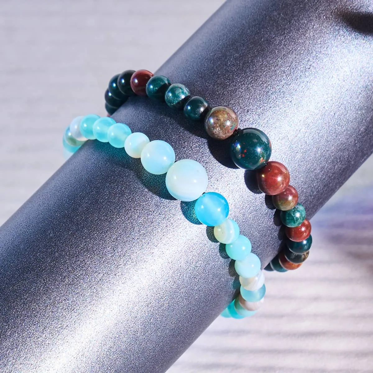 Aquamarine | .925 Sterling Silver | Gemstone Cascade Bracelet