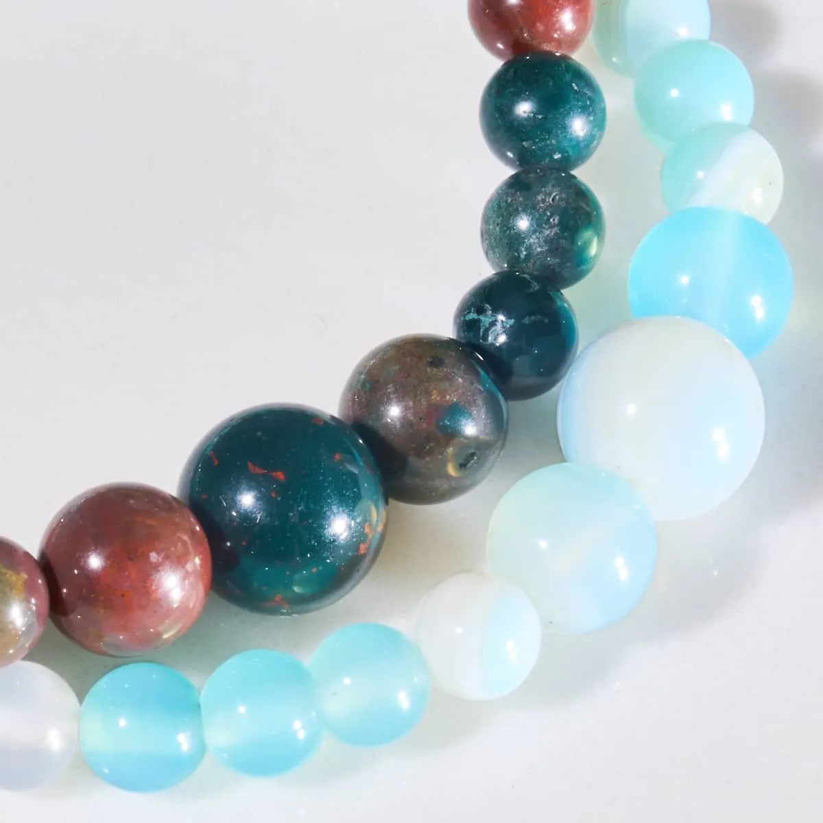 Aquamarine | .925 Sterling Silver | Gemstone Cascade Bracelet