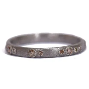 ARMENTA NEW WORLD SS 0.20CT CHAMP/DIA RING 02781