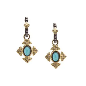 ARMENTA SS/18KY TURQ/MOONDOUB/DIA EARS 08594