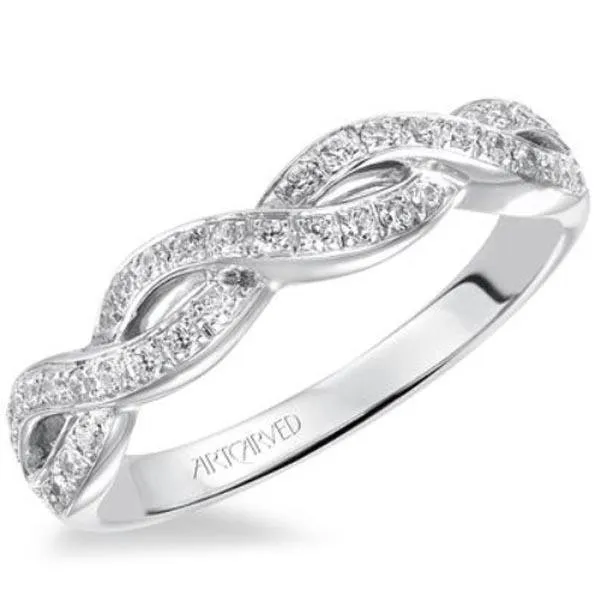 Artcarved "Gabrielle" Diamond Twist Wedding Ring