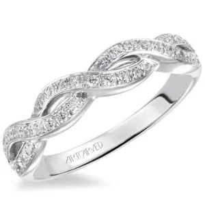 Artcarved "Gabrielle" Diamond Twist Wedding Ring