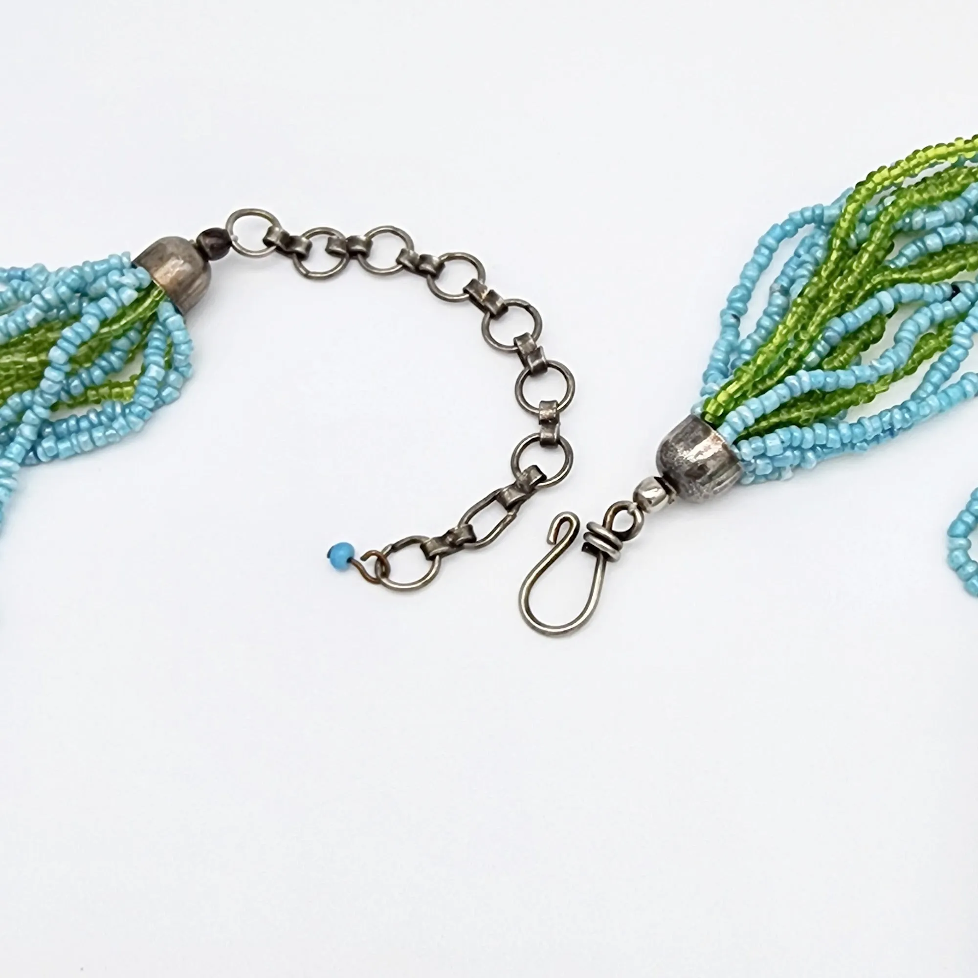 Artisan Beaded Necklace With Ceramic Focal Beads
