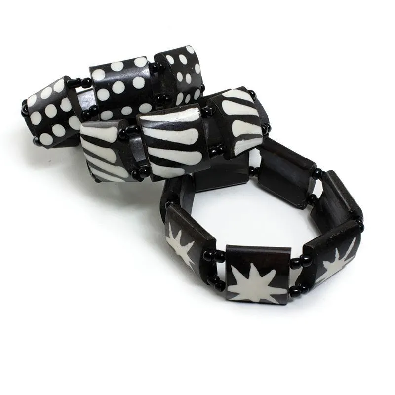 Batik Bone Elastic Bracelet