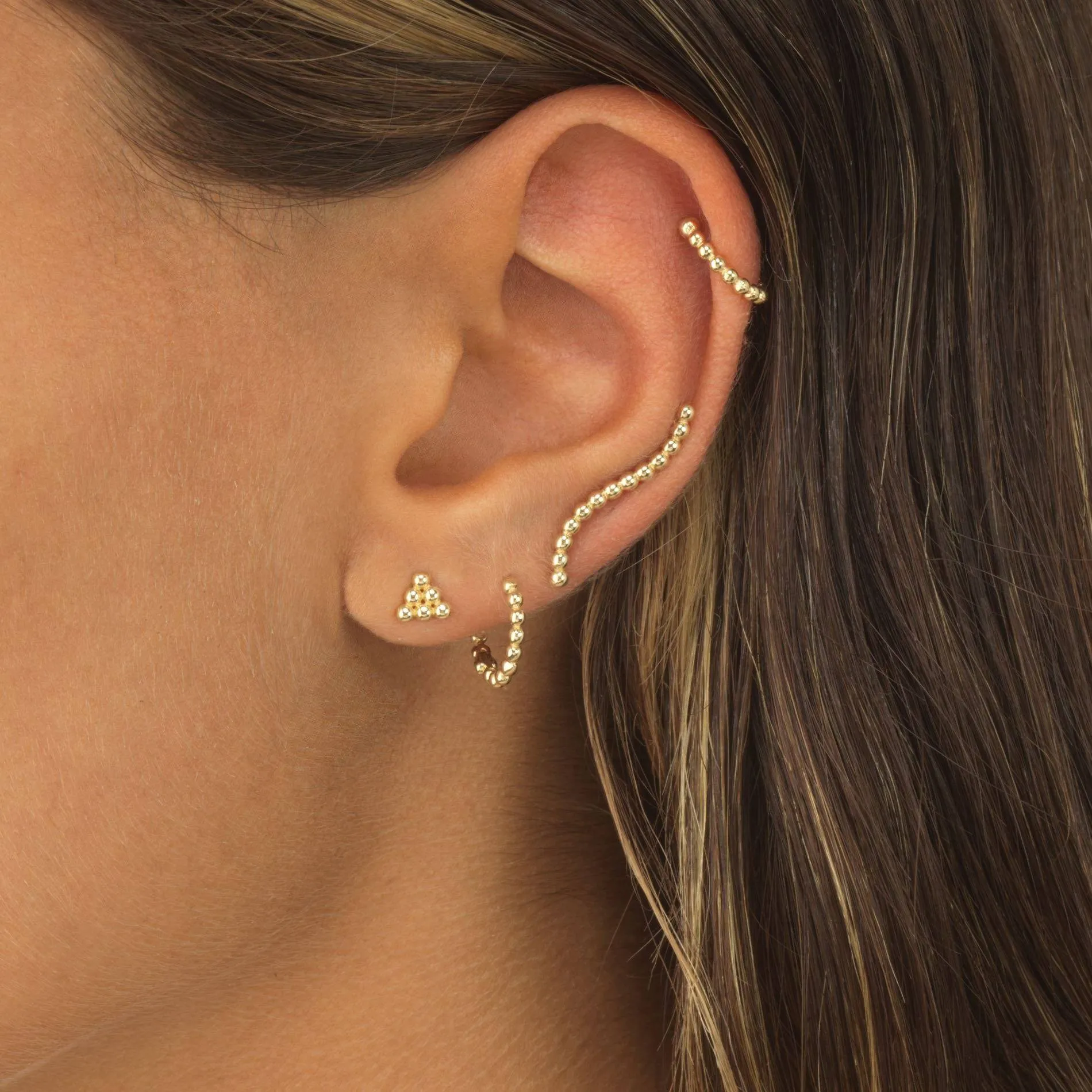 Beaded Earring Combo Set 14K