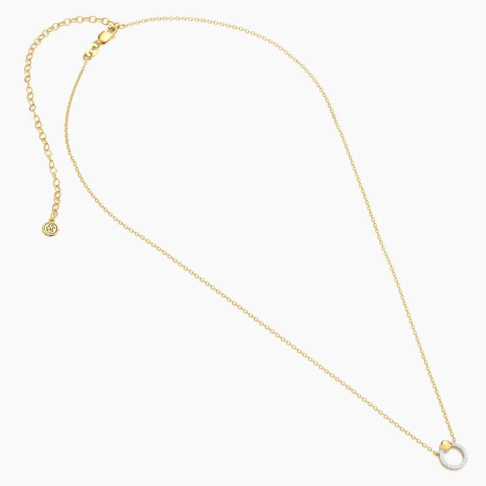Beaded O Pendant Necklace