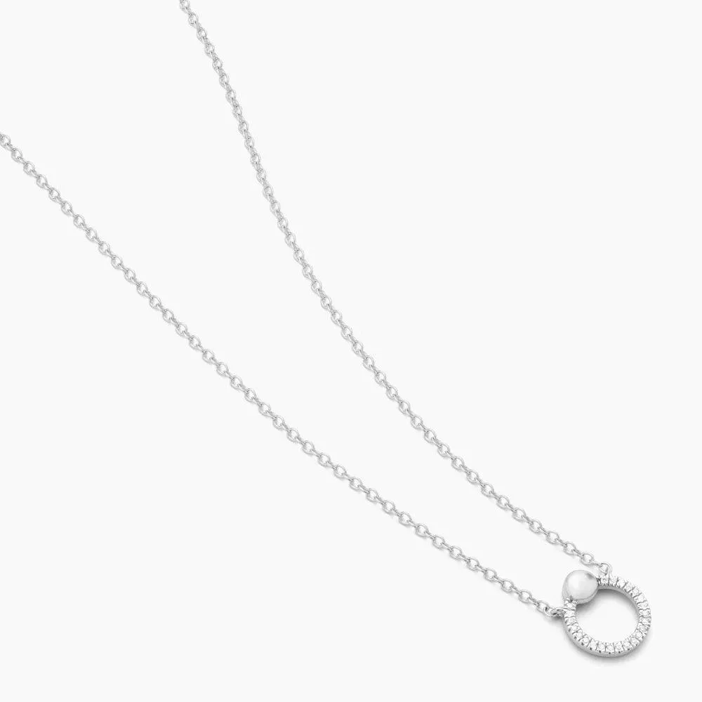 Beaded O Pendant Necklace