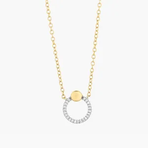 Beaded O Pendant Necklace