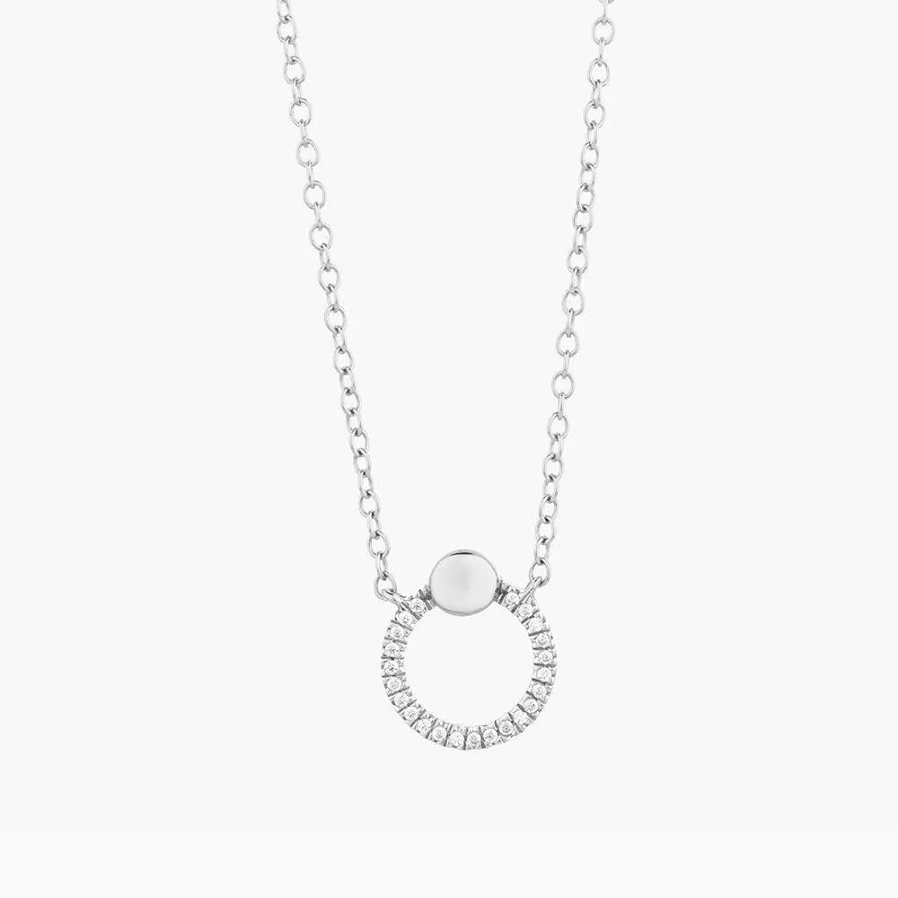 Beaded O Pendant Necklace