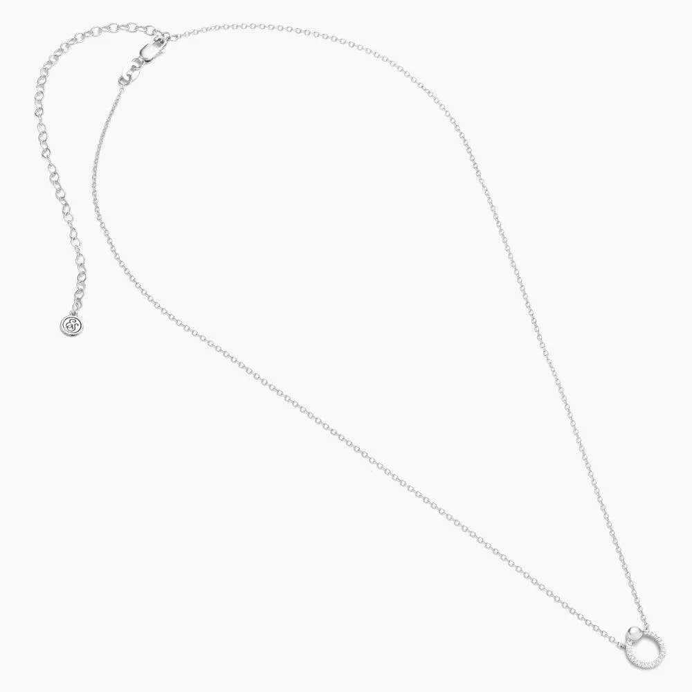 Beaded O Pendant Necklace