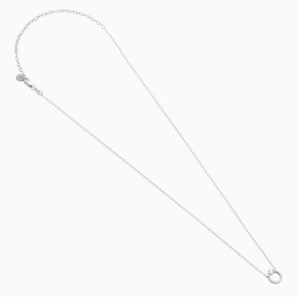 Beaded O Pendant Necklace